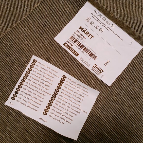 IKEA MARIT Table runner, gray - Picture 5 of 6